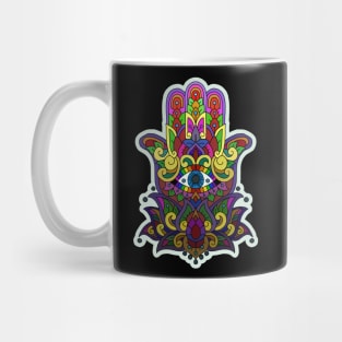 Rainbow Hamsa Mug